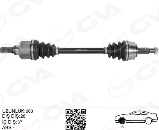 GVAKomple Aks Ön Sol Psa 3008 1.6 Bluehdı A-T 16-GVA 4443317