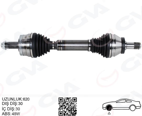 GVAKomple Aks Ön Sol Range Rover 3 Vogue L322 02 12 620MmGVA 4499226