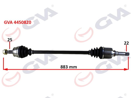 GVAKomple Aks Sağ Bıpper 1.4 Hdı 07 883MmGVA 4450820