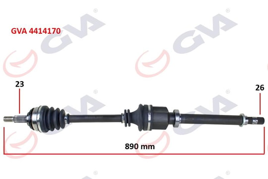 GVAKomple Aks Sağ Clıo Iıı Hb 1.2 16V 05-12 890MmGVA 4414170