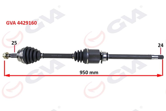 GVAKomple Aks Sağ Lınea 1.3 Mtj 07- 90Hp Milli 950MmGVA 4429160