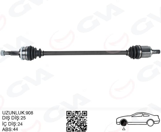 GVAKomple Aks Sağ Nıssan Almera 1.5L Qg15de N16 02- Abs LiGVA 4499906