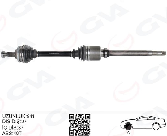 GVAKomple Aks Sag On Fıat Scudo 220P 1.9 Td 96-06 AbslıGVA 4429064