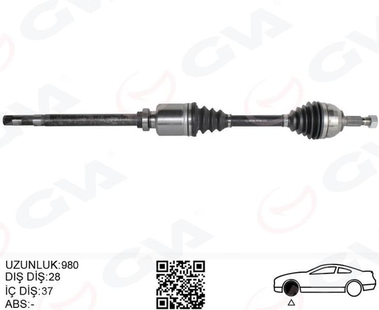 GVAKomple Aks Sag On Fıat Scudo 270 2.0 Mjt 07-GVA 4429066