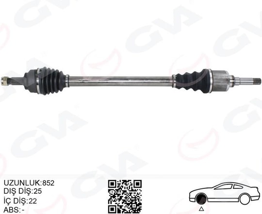 GVAKomple Aks Sag On Psa 207 Wa.Wc 1.4 Hdı M-T 06-12GVA 4443318