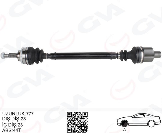 GVAKomple Aks Sag On Renault Megane I Ba0/1 1.6İ 16V A-T Abslı 96-03GVA 4411438