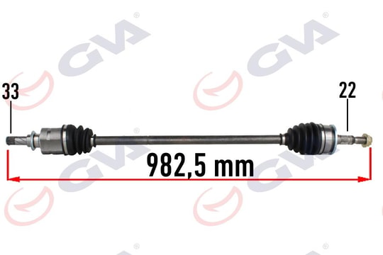 GVAKomple Aks Sağ Opel Astra J 1-4-1.6 10-15 982.5MmGVA 4490020