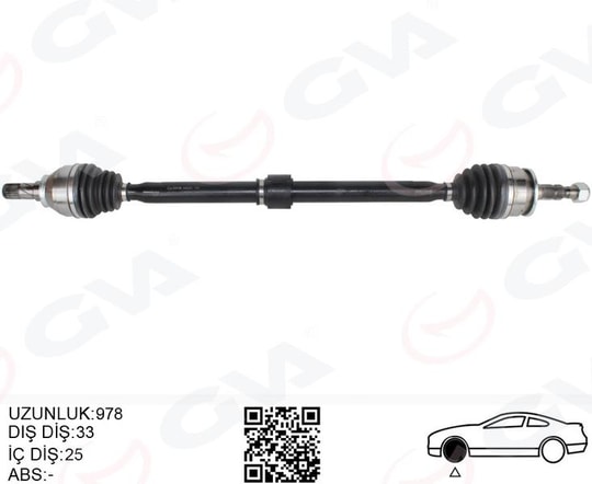 GVAKomple Aks Sağ Opel Astra K 1.4 Turbo M/T 15-GVA 4491224