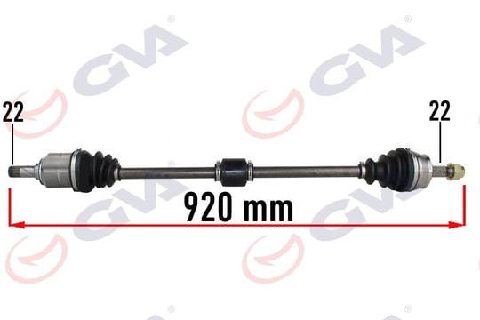 GVAKomple Aks Sağ Opel Corsa D 1.0-1.2-1.4 07-14 -Corsa E 15 -Adam 13 920MmGVA 4490235