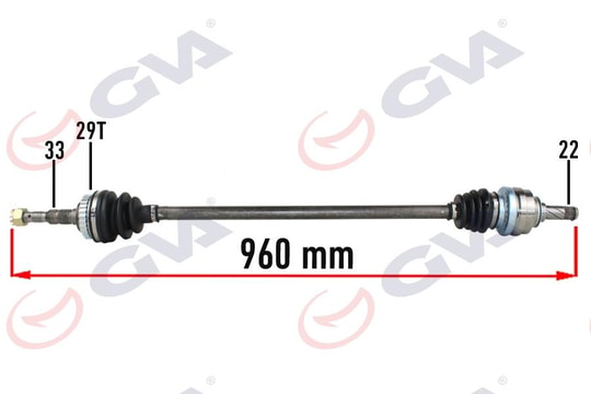 GVAKomple Aks Sağ Opel Vectra B 1.6 99-02 Makyajlı Kasa Abs Li 29Diş 960MmGVA 4490115