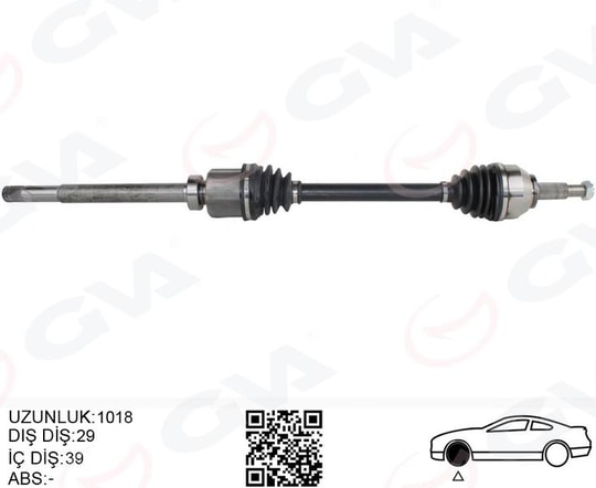 GVAKomple Aks Sağ Renault Trafic Iıı 1.6 Dci 14- 1018MmGVA 4419015