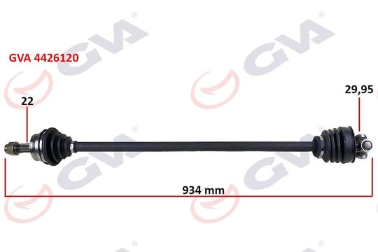 GVAKomple Aks Sağ Tempra 1.4İ 92-99 934MmGVA 4426120