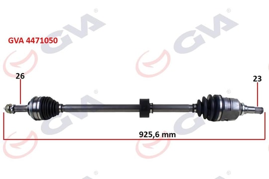 GVAKomple Aks Sağ Toyota Corolla 1.6L 4A-Fe Ae101 Ae111 92-00 / 1.3L 2E Ee100 Ee111 94-00 Abs Siz Araçlar İçin 26X23 Komple Boy 925.6MmGVA 4471050