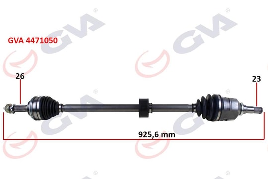 GVAKomple Aks Sağ Toyota Corolla 1.6L 4A-Fe Ae101 Ae111 92-00 / 1.3L 2E Ee100 Ee111 94-00 Abs Siz Araçlar İçin 26X23 Komple Boy 925.6MmGVA 4471050