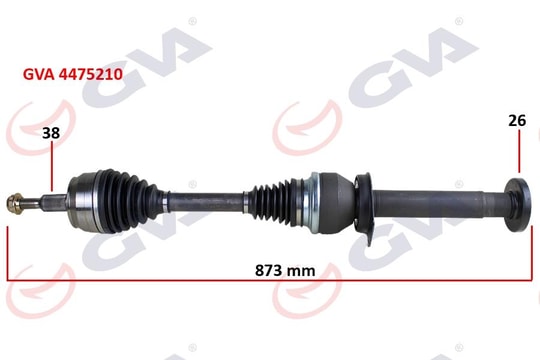 GVAKomple Aks Sağ Transporter T5 2.5 Tdi 03-11 6 Vites 880Mm Düz VitesGVA 4475210
