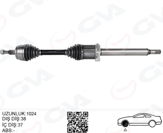 GVAKomple Aks Sağ Transporter T6 2.0 Tdı 140Hp Auto 12-GVA 4475262