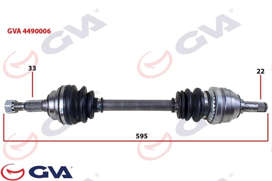 GVAKomple Aks Sol Astra G 1.4/1.6 16V 98-05 595MmGVA 4490006