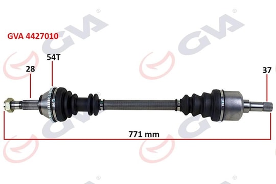 GVAKomple Aks Sol Ducato-Boxer-Jumper 2.5 D 94-02 14Q Abs Li 54Diş 771MmGVA 4427010