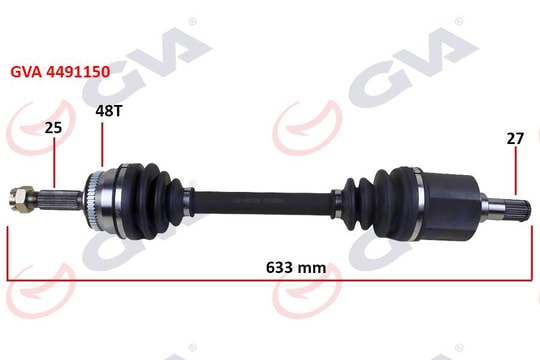 GVAKomple Aks Sol Getz 1.5 Crdi 03-09 Abs Li 48Diş 633MmGVA 4491150