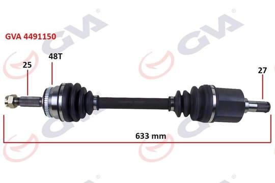 GVAKomple Aks Sol Getz 1.5 Crdi 03-09 Abs Li 48Diş 633MmGVA 4491150