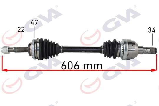 GVAKomple Aks Sol Kalos 1.4 16V-Aveo 1.4 16V 03-08 Abs Li 47Diş 923Mm Manuel.GVA 4471913