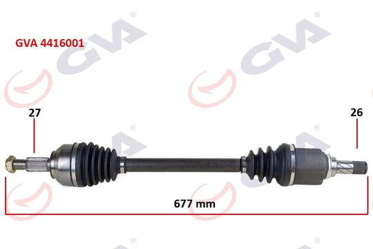 GVAKomple Aks Sol Kangoo 3 1.5 Dci 08- 677MmGVA 4416001