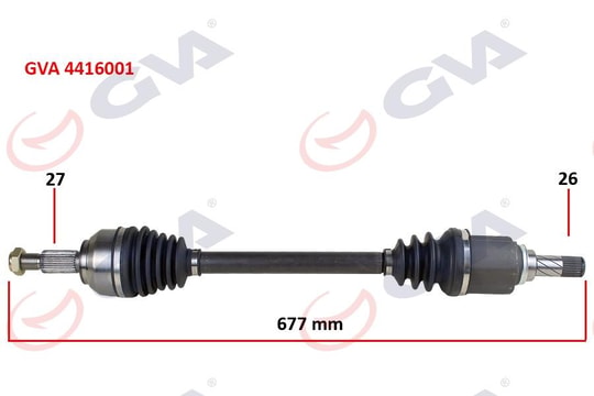 GVAKomple Aks Sol Kangoo 3 1.5 Dci 08- 677MmGVA 4416001