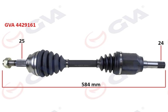 GVAKomple Aks Sol Lınea 1.3 Mtj 07- 90Hp Milsiz 584MmGVA 4429161