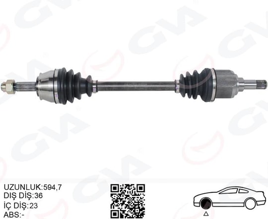 GVAKomple Aks Sol On Fıat Doblo 119.223 1.4 01-10GVA 4427033