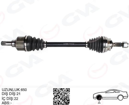 GVAKomple Aks Sol On Psa 2008 I 1.2 M-T 05- Cıtroen C3 Iıı 1.2 M-T 16- C4 Cactus 1.2 M-T 14-GVA 4443329