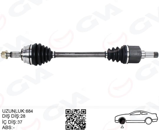 GVAKomple Aks Sol On Psa 3008 1.5 -1.6 Bluehdı M-T 16- 5008 Iı 1.5 Hdı-1.6 Hdı M-T 14- C4 Pıc. 1.6 Hdı M-T 13- C5 Aırcross 1.5 Hdı M-T 19-GVA 4443327