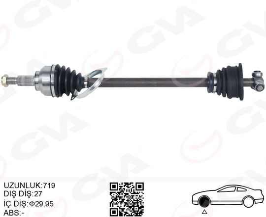 GVAKomple Aks Sol On Renault Laguna Iı Bg0/1 1.6İ 16V M-T Jh3 01-07GVA 4419045