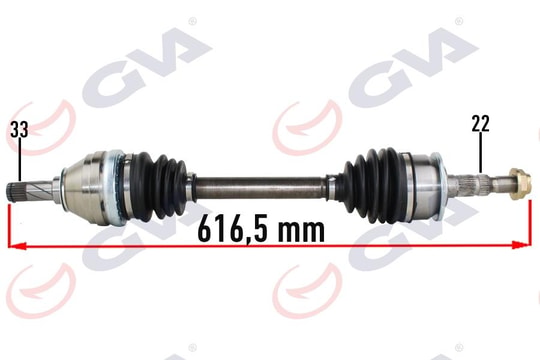 GVAKomple Aks Sol Opel Astra J 1-4-1.6 10-15 616.5MmGVA 4490021