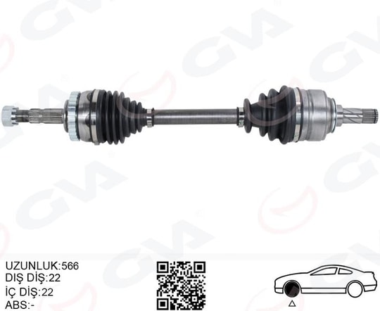 GVAKomple Aks Sol Opel Corsa C 1.2 01-06 29Diş 566MmGVA 4490216