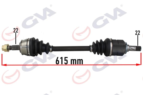 GVAKomple Aks Sol Opel Corsa D 1.0-1.2-1.4 07-14 -Corsa E 15 -Adam 13 615MmGVA 4490236