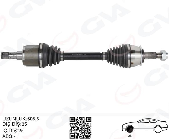 GVAKomple Aks Sol Opel Mokka 12 1.4 Net 1.6 Cdtı Dtn-Dtu-Dth Chevrolet Trax 1.4-1.6 12 Manuel Vites 25 DişGVA 4491221