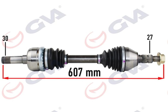 GVAKomple Aks Sol Opel Vectra C 1.9 02-08 607Mm AutoGVA 4490126