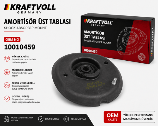 KRAFTVOLLKRAFTVOLL 10010459 AMORTİSÖR ÜST TABLASIKRAFTVOLL 10010459