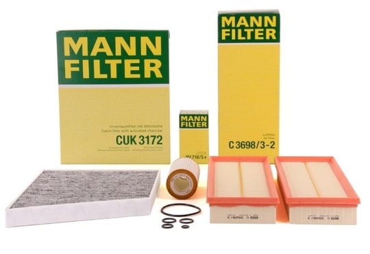MANNMercedes W211 Kasa E320 Periyodik Bakım Filtre Seti Mann Marka A2730940204-A0001802609-A2118300218A2730940204-A0001802609-A2118300218