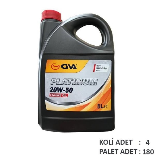 GVAMotor Yağı 20W50 5 Lt Platınum Mineral Apı Sl/CfGVA 9920524