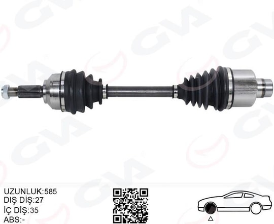 GVAOn Aks Komple Sag Mondeo Iıı 1.8 - 2.0 16V- 2.0Tdcı 00 07GVA 4437004