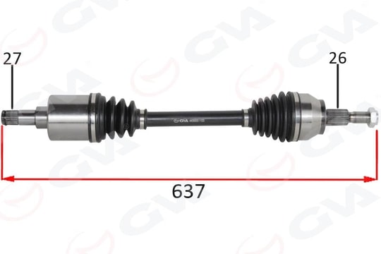GVAOn Aks Komple Sol Focus Iıı 11 17 C Max 10 17 1.0 Ecoboost 1.5 Tdcı 1.6 TdcıGVA 4435003