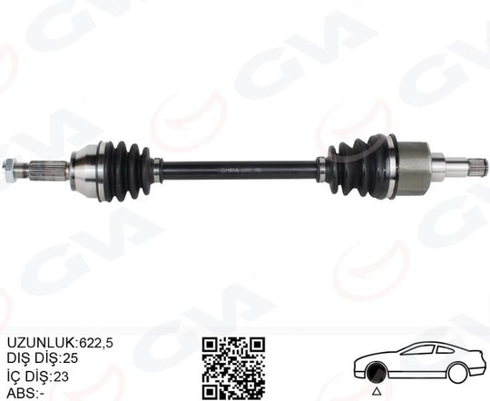 GVAÖn Aks Komple Sol Ford Fıesta / Fusıon 1.4Tdcı / 1.6Tdcı 02 11GVA 4437017