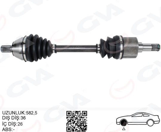 GVAÖn Aks Komple Sol Ford Focus Iı 04 11 2.0 Tdcı C-Max 04 11 2.0 Tdcı Volvo S40 Iı 04 12 1.6D-2.0 D C30 04 12 1.6D-2.0 D V50 04 12 1.6D-2.0 D -1.8-2.0 C70 Iı 08 12 2.0 DGVA 4435005