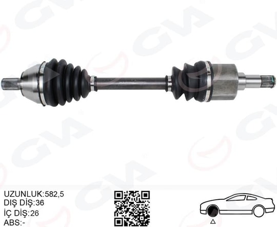 GVAÖn Aks Komple Sol Ford Focus Iı 04 11 2.0 Tdcı C-Max 04 11 2.0 Tdcı Volvo S40 Iı 04 12 1.6D-2.0 D C30 04 12 1.6D-2.0 D V50 04 12 1.6D-2.0 D -1.8-2.0 C70 Iı 08 12 2.0 DGVA 4435005