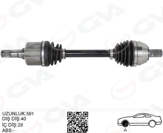 GVAÖn Aks Komple Sol Ford Mondeo Iv 2.0 Tdcı 07 14 Otom.GVA 4437003
