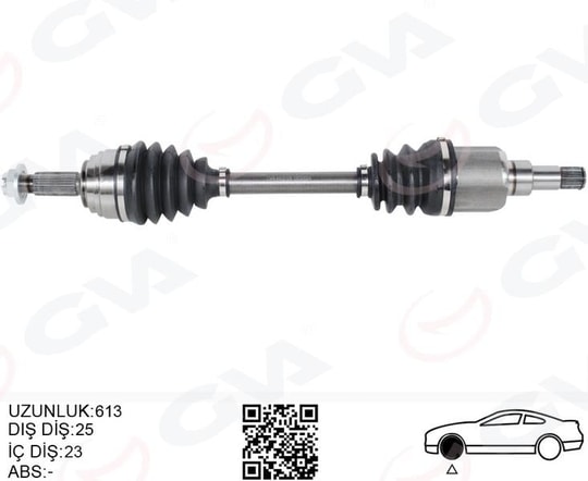 GVAÖn Aks Komple Sol Ford Yenı Courıer 17 1.5-1.6 Tdcı -1.0 EcoboostGVA 4433105