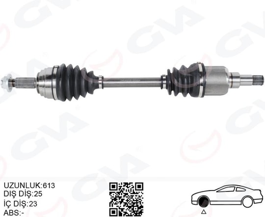 GVAÖn Aks Komple Sol Ford Yenı Courıer 17 1.5-1.6 Tdcı -1.0 EcoboostGVA 4433105