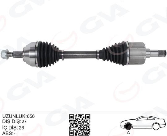 GVAOn Aks Komple Sol Kuga I 08 13 2.0 TdcıGVA 4434001