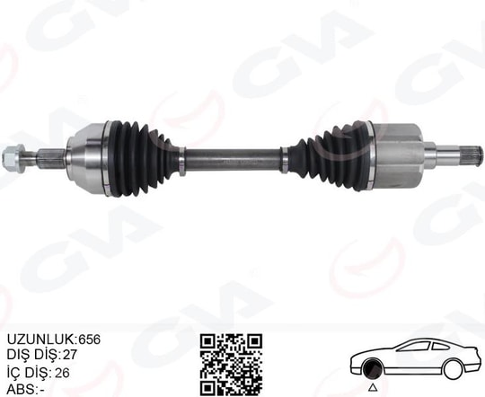 GVAOn Aks Komple Sol Kuga I 08 13 2.0 TdcıGVA 4434001